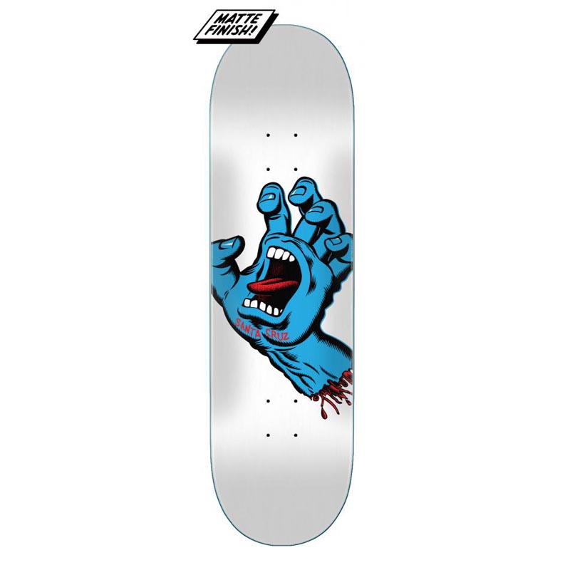 Santa Cruz Deck Screaming Hand White 8.25 Rawee Skateboards